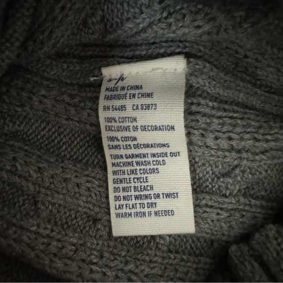 American Eagle Womens Gray Cable Knit Pullover Sweater Small - Picture 9 of 9